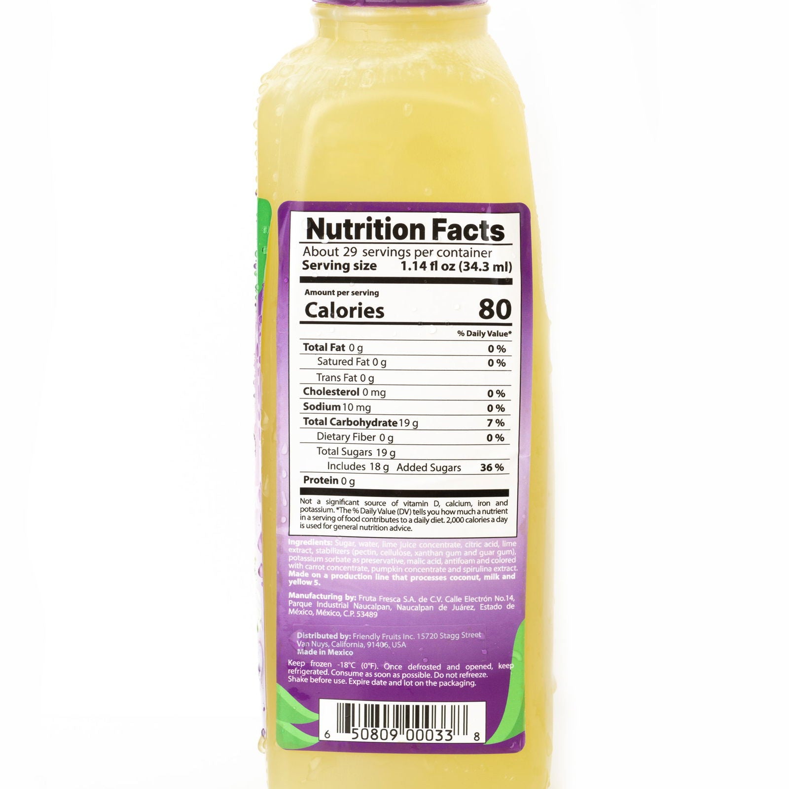 Lime Fruit Puree Mix - FriendlyFruits