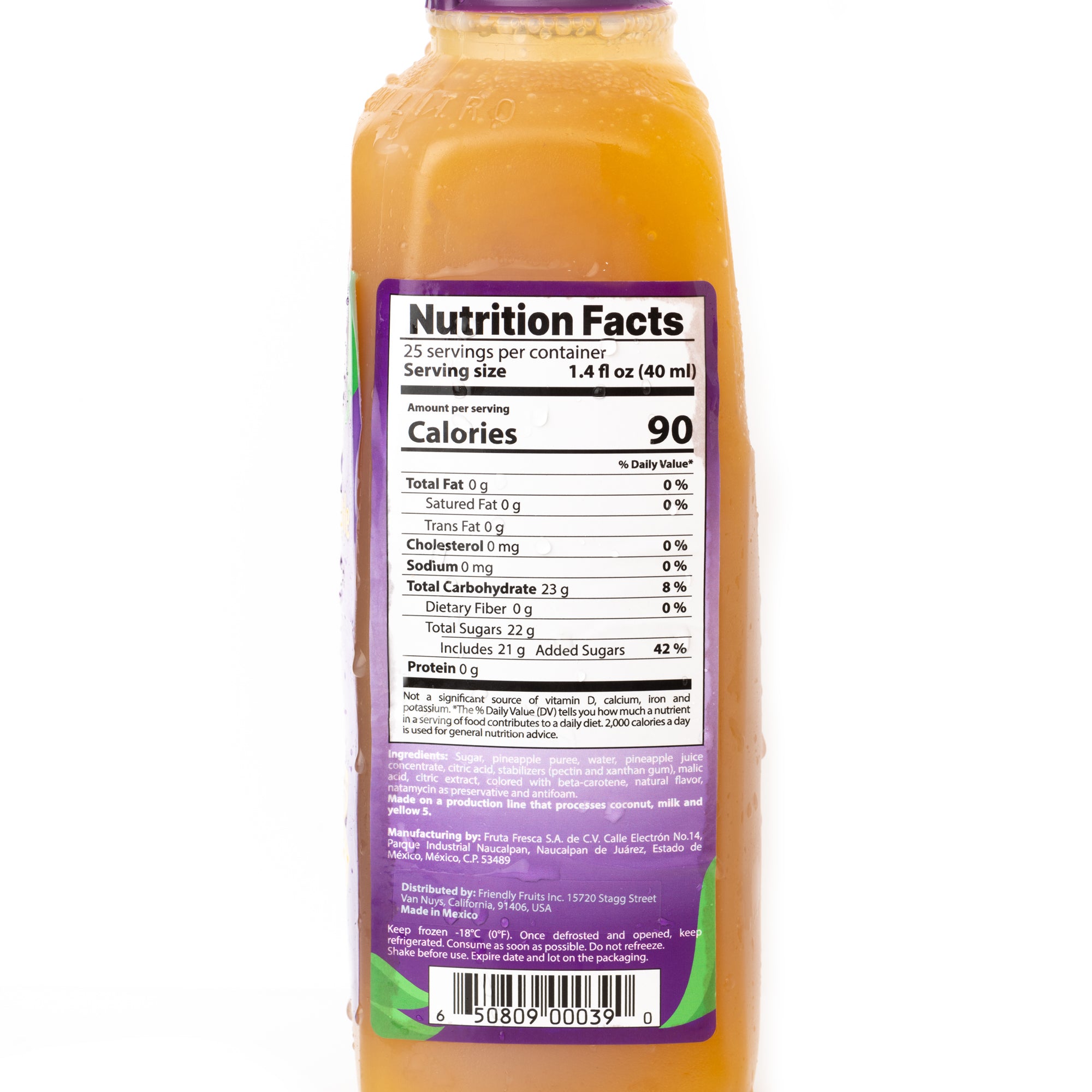 Buy Pineapple Fruit Puree Mix - Elevate Your Culinary Creations with Friendly Fruits' Tropical Blend