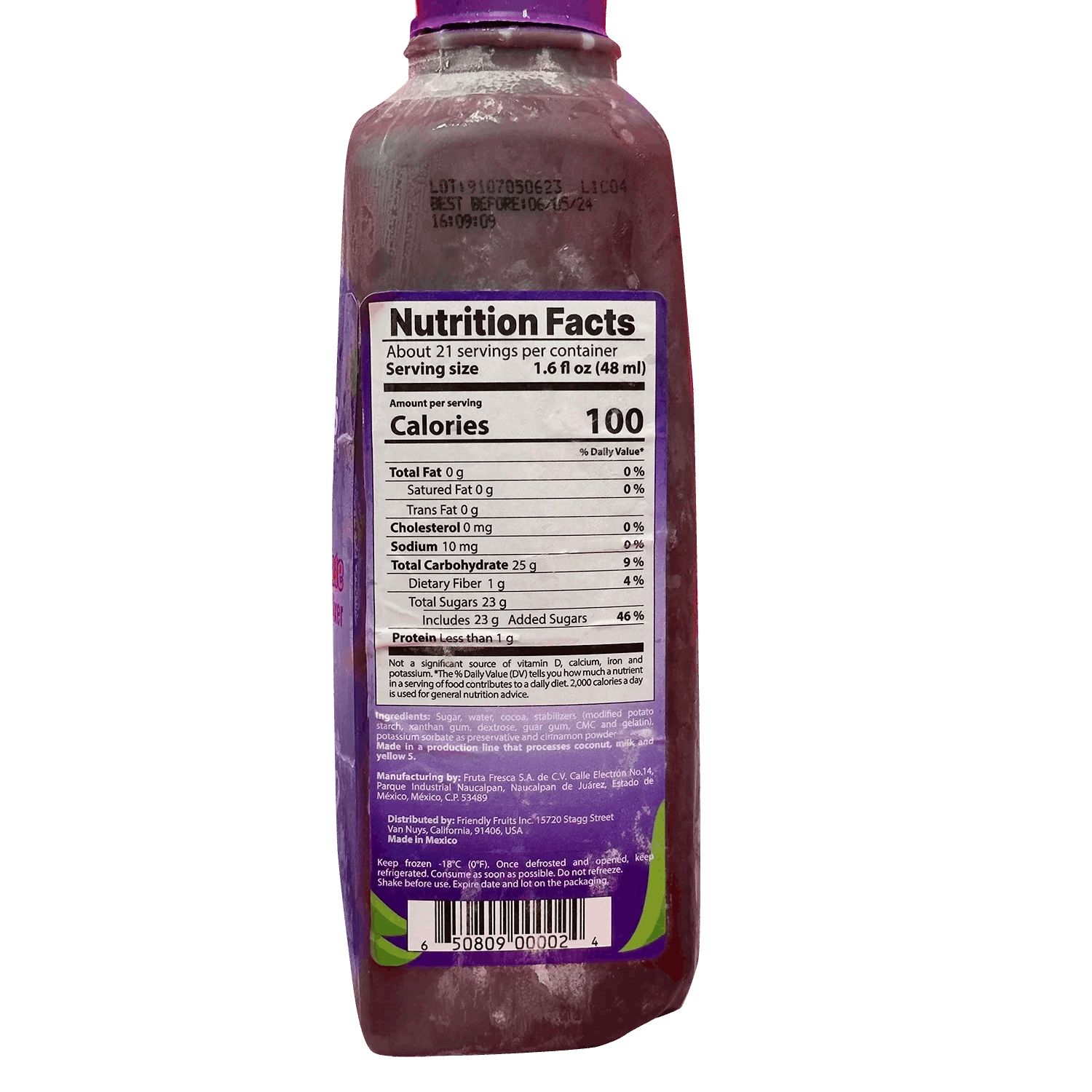 Chocolate Fruit Puree Mix - FriendlyFruits