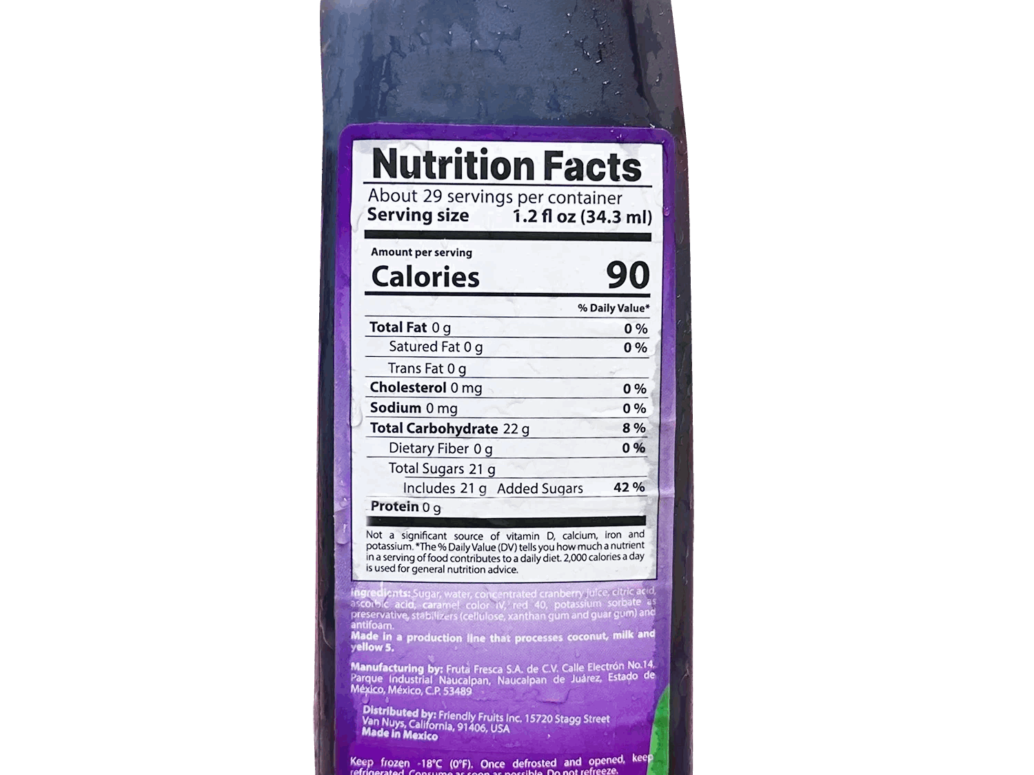 Cranberry Fruit Puree Mix - FriendlyFruits