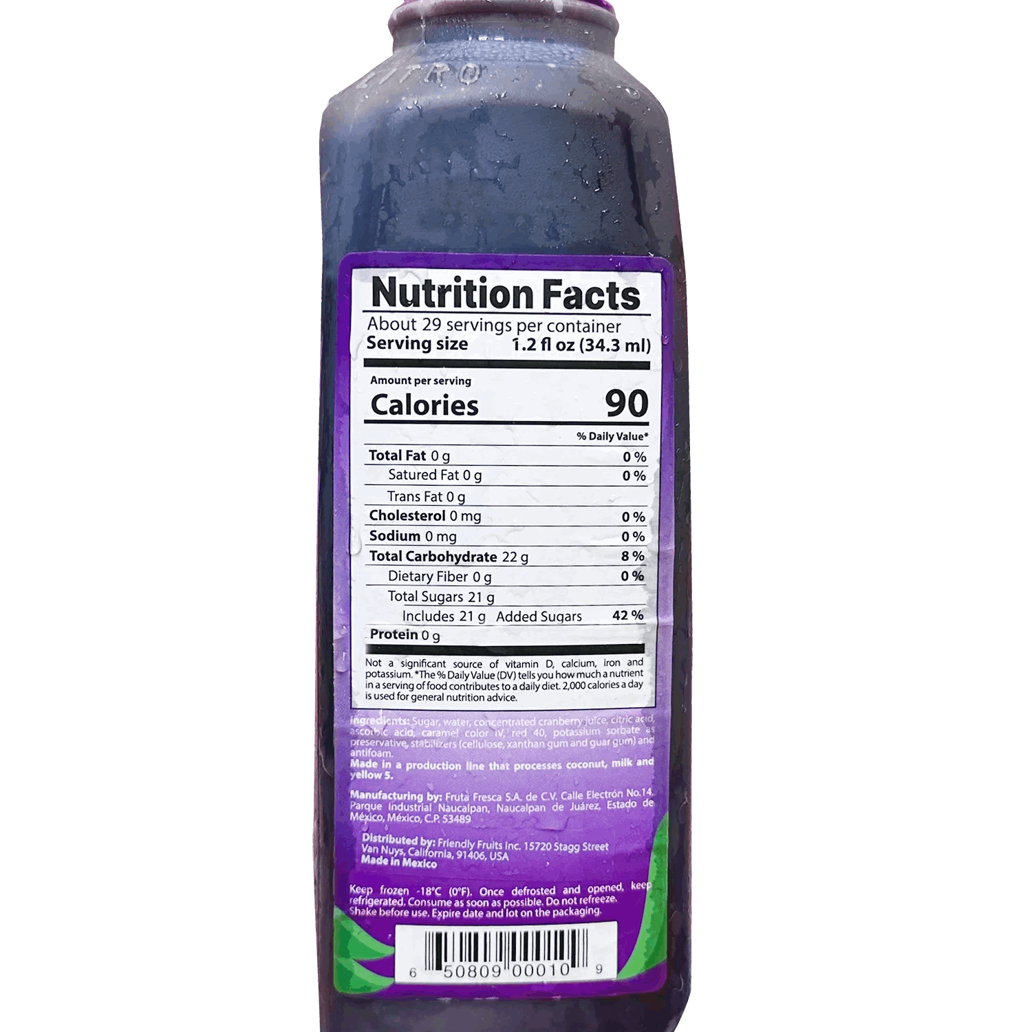 Cranberry Fruit Puree Mix - FriendlyFruits