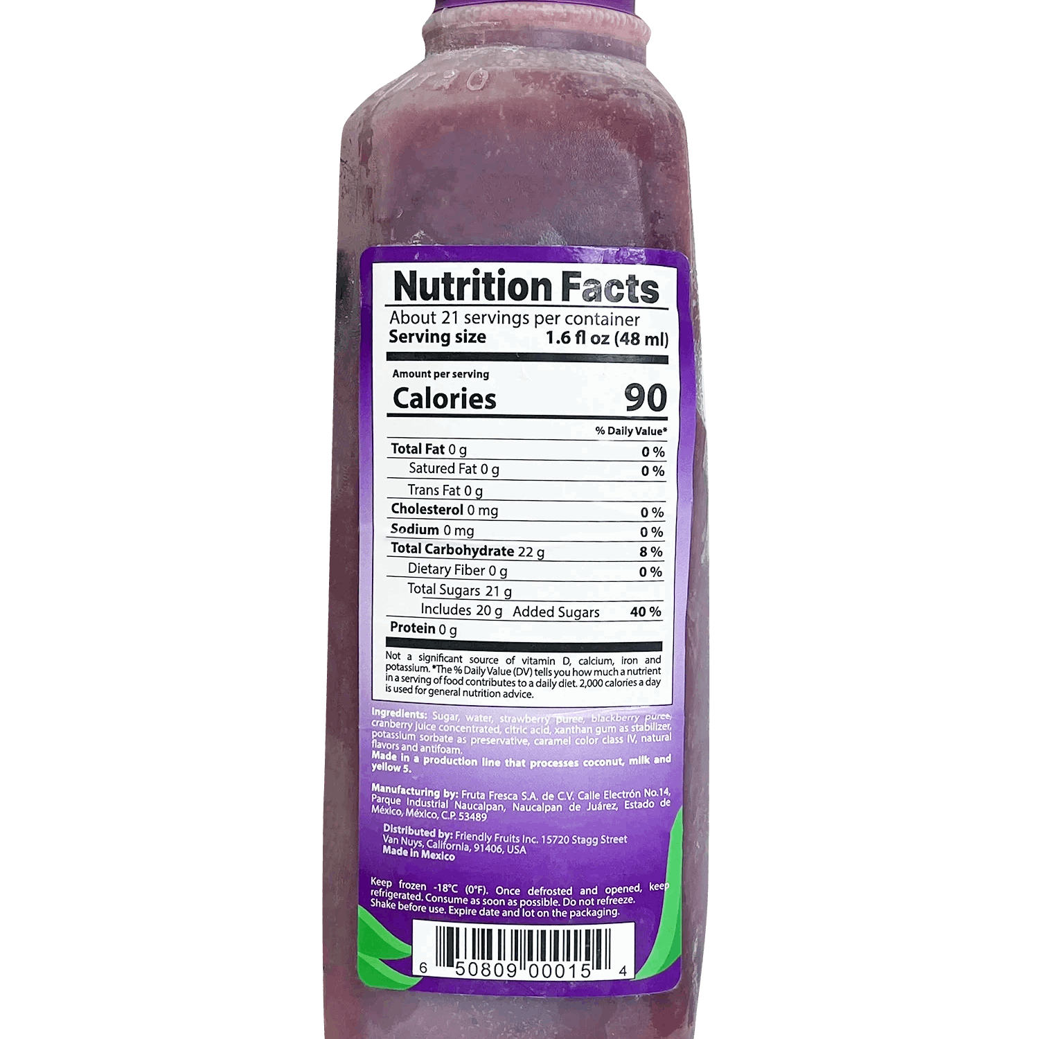 Mixed Berries Fruit Puree Mix - FriendlyFruits