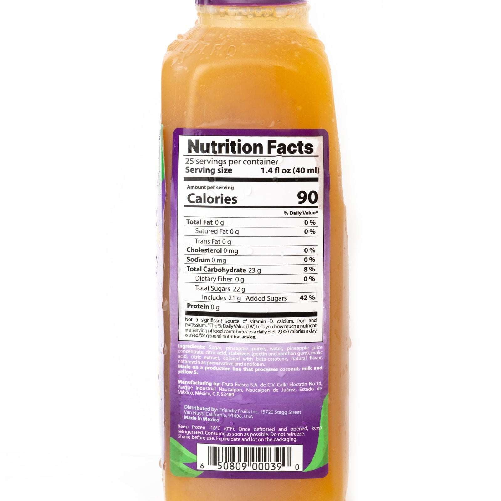 Pineapple Fruit Puree Mix - FriendlyFruits