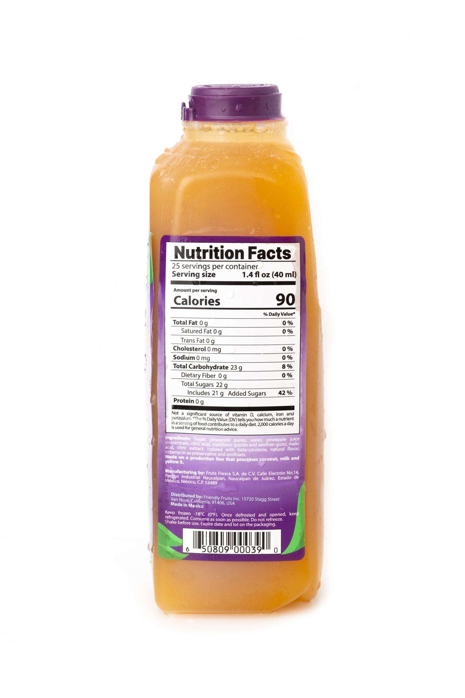 Pineapple Fruit Puree Mix - FriendlyFruits