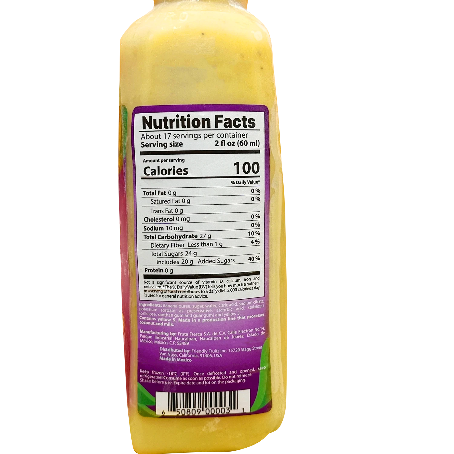 Buy Banana Fruit Puree Mix - Elevate Your Creations with Friendly Fruits