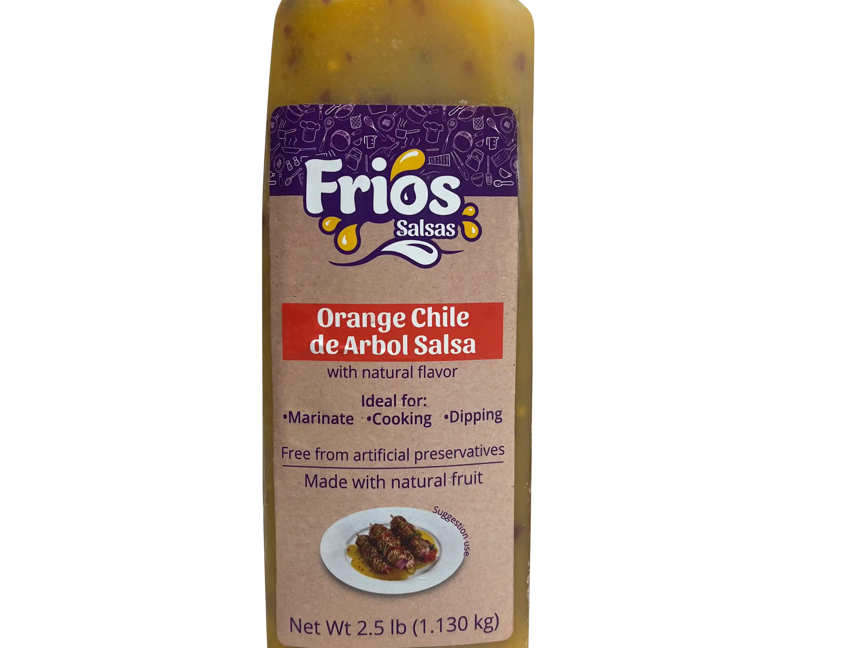 Buy Orange Chile de Arbol Salsa - Spice Up Your Meals with Friendly Fruits' Zesty Salsa