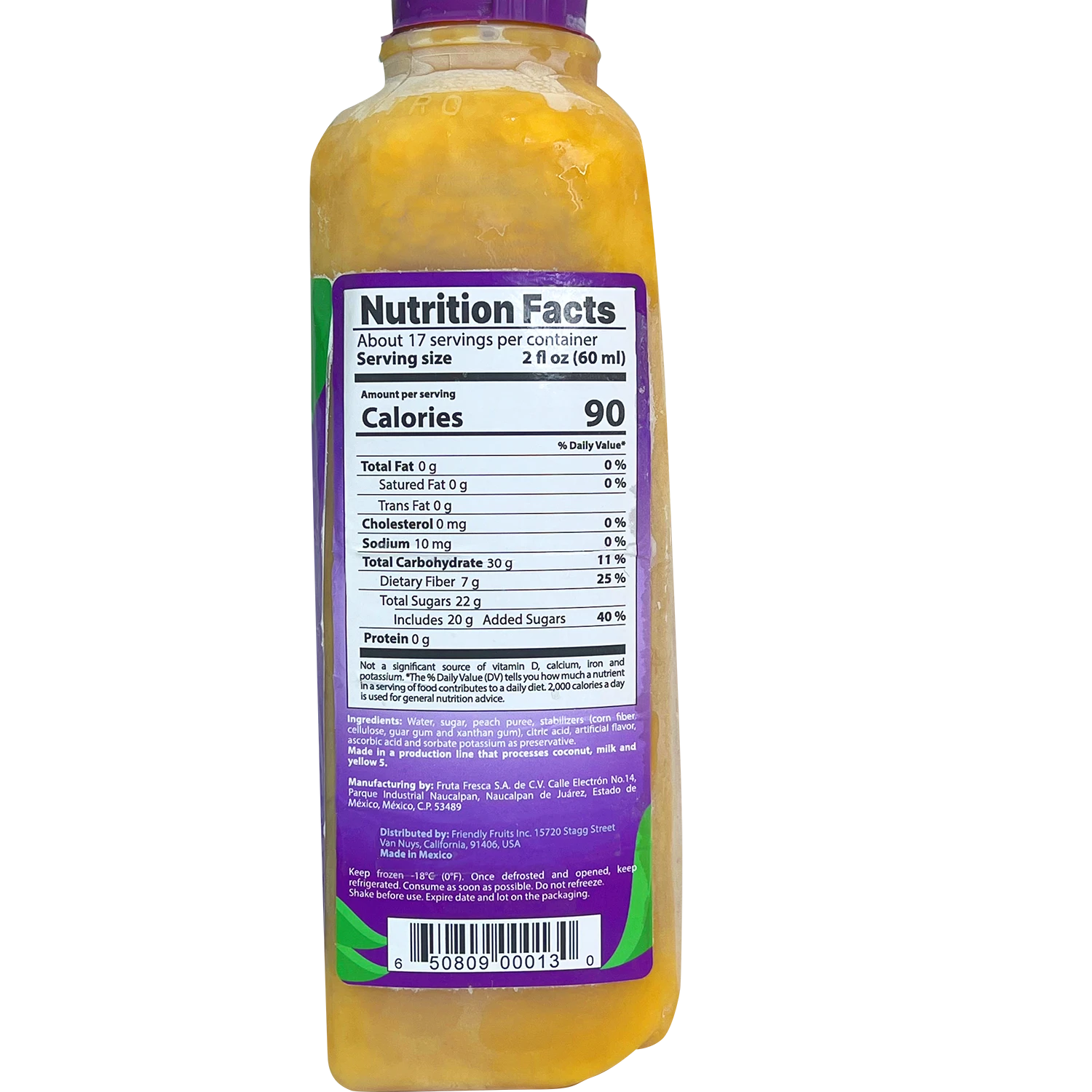 Buy Peach Fruit Puree Mix - Experience Orchard Freshness with Friendly Fruits' Delectable Blend