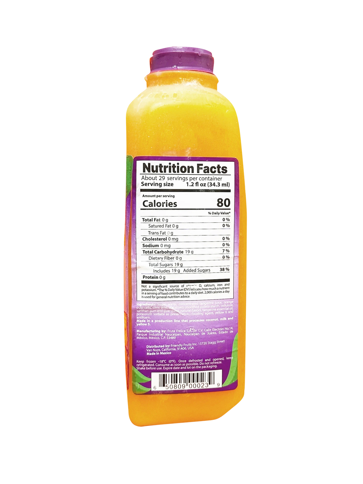 Buy Tangerine Fruit Puree Mix - Elevate Your Recipes with Friendly Fruits